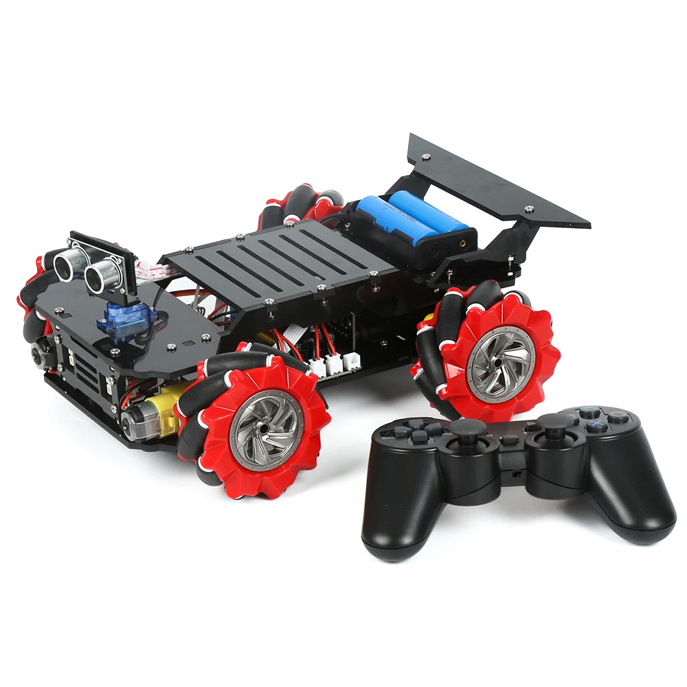 KUONGSHUN Crab Overlord McNamum Wheel Robot Car Kit Compatible With Arduino IDE KUONGSHUN Crab Overlord McNamum Wheel Robot Car Kit Compatible With Arduino IDE