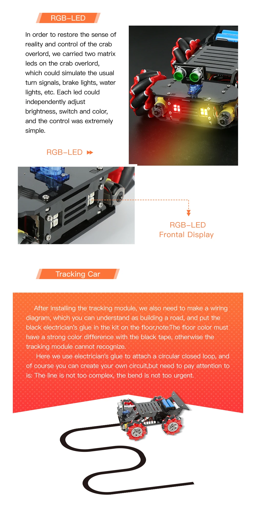 KUONGSHUN Crab Overlord McNamum Wheel Robot Car Kit Compatible With Arduino IDE KUONGSHUN Crab Overlord McNamum Wheel Robot Car Kit Compatible With Arduino IDE