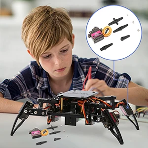 ACEBOTT ESP8266 Bionic Quadruped Spider Robot Kit App Remote Control Walking Crawling STEM Robotics Project for Arduino ESP32 ACEBOTT ESP8266 Bionic Quadruped Spider Robot Kit App Remote Control Walking Crawling STEM Robotics Project for Arduino ESP32