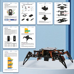 ACEBOTT ESP8266 Bionic Quadruped Spider Robot Kit App Remote Control Walking Crawling STEM Robotics Project for Arduino ESP32 ACEBOTT ESP8266 Bionic Quadruped Spider Robot Kit App Remote Control Walking Crawling STEM Robotics Project for Arduino ESP32