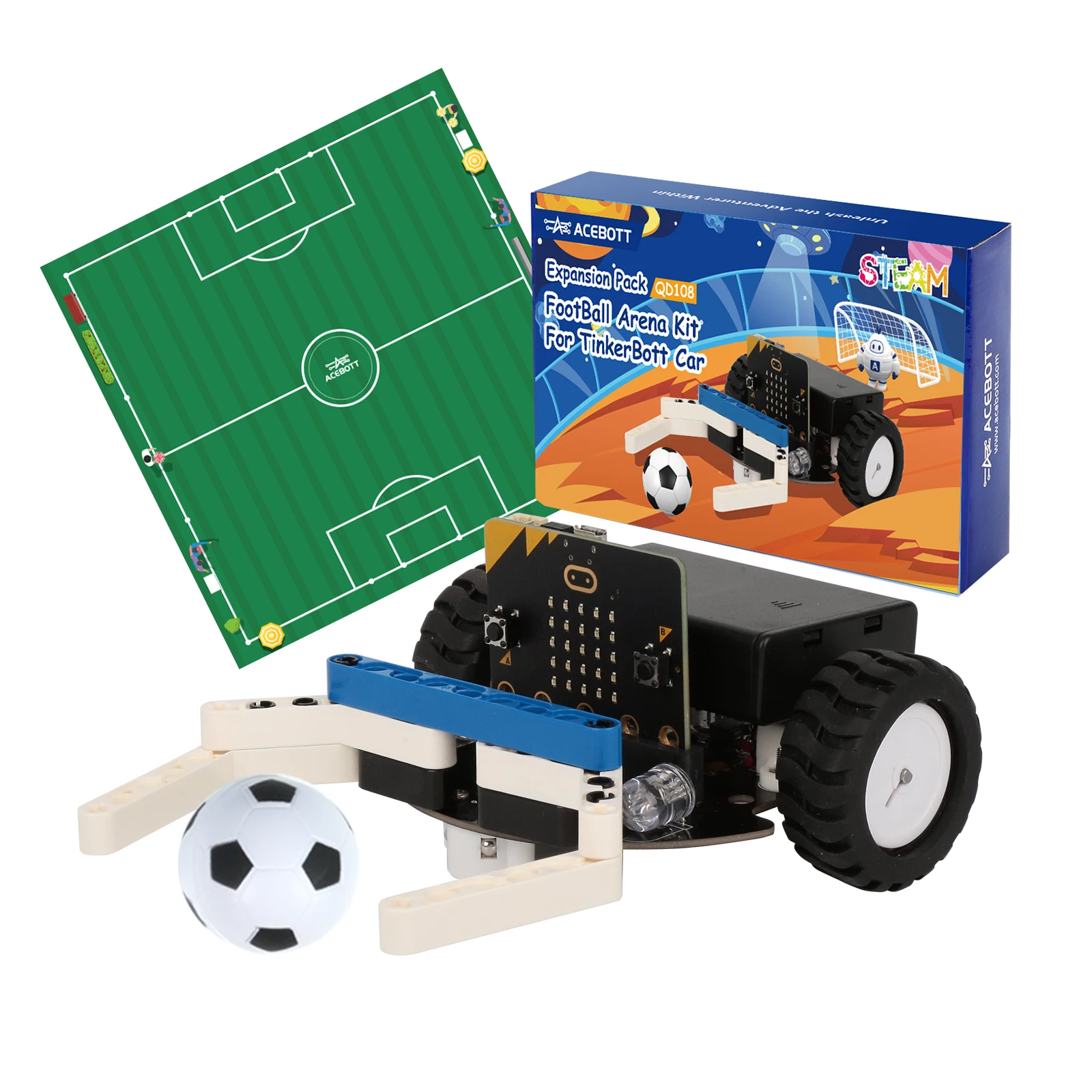 ACEBOTT Smart Robot Car Kit for BBC Micro:bit STEM Science Kits Coding Robots
