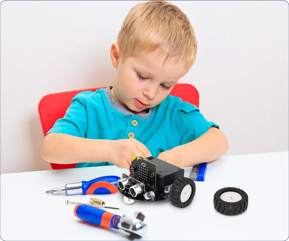 ACEBOTT Smart Robot Car Kit for BBC Micro:bit STEM Science Kits Coding Robots
