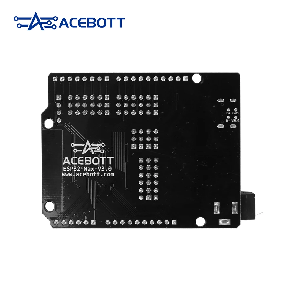 ACEBOTT ESP32 Max V3.0 Development Board Type-C Dual Mode WiFi Dual Core Rechargeable Microcontroller for Arduino ACEBOTT ESP32 Max V3.0 Development Board Type-C Dual Mode WiFi Dual Core Rechargeable Microcontroller for Arduino