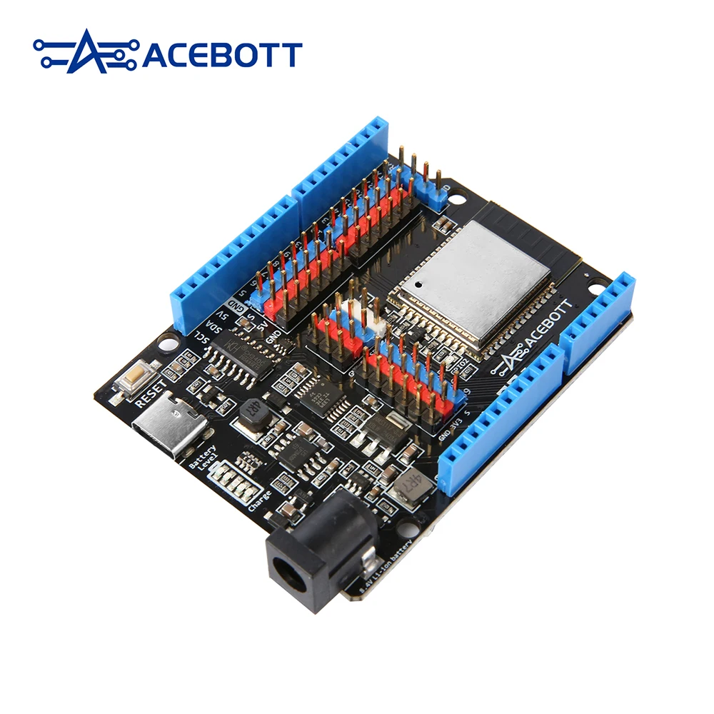 ACEBOTT ESP32 Max V3.0 Development Board Type-C Dual Mode WiFi Dual Core Rechargeable Microcontroller for Arduino ACEBOTT ESP32 Max V3.0 Development Board Type-C Dual Mode WiFi Dual Core Rechargeable Microcontroller for Arduino