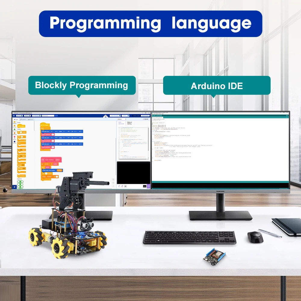 ACEBOTT ESP32 Programmable Robot Car Kit for Arduino Smart Robot Car Set for Learning Education Kits Stem Toys ACEBOTT ESP32 Programmable Robot Car Kit for Arduino Smart Robot Car Set for Learning Education Kits Stem Toys