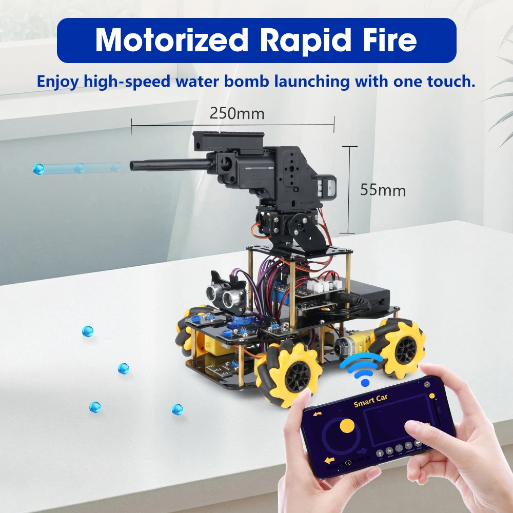 ACEBOTT ESP32 Programmable Robot Car Kit for Arduino Smart Robot Car Set for Learning Education Kits Stem Toys