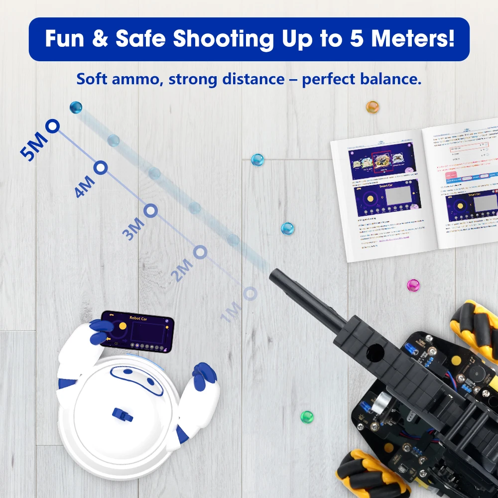 ACEBOTT ESP32 Programmable Robot Car Kit for Arduino Smart Robot Car Set for Learning Education Kits Stem Toys