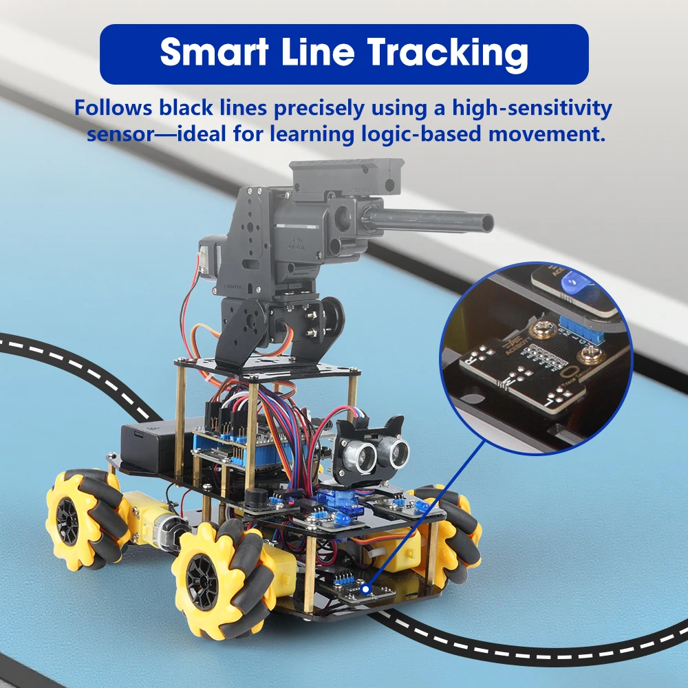 ACEBOTT ESP32 Programmable Robot Car Kit for Arduino Smart Robot Car Set for Learning Education Kits Stem Toys
