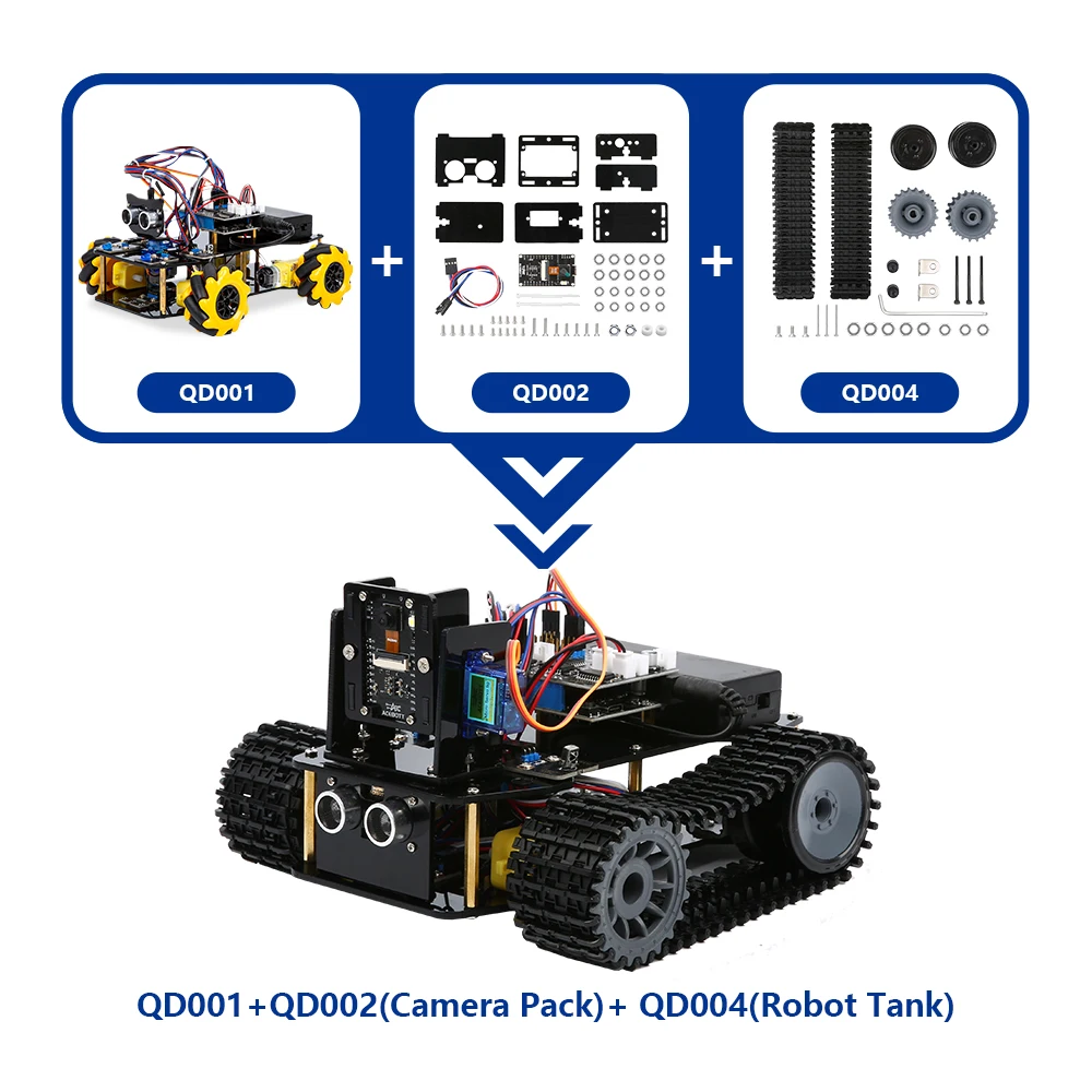 ACEBOTT ESP32 IoT WiFi Wheel Programmable Obstacle Avoidance Tracking Scratch Coding Starter Smart Robot Car kit for Arduino ACEBOTT ESP32 IoT WiFi Wheel Programmable Obstacle Avoidance Tracking Scratch Coding Starter Smart Robot Car kit for Arduino