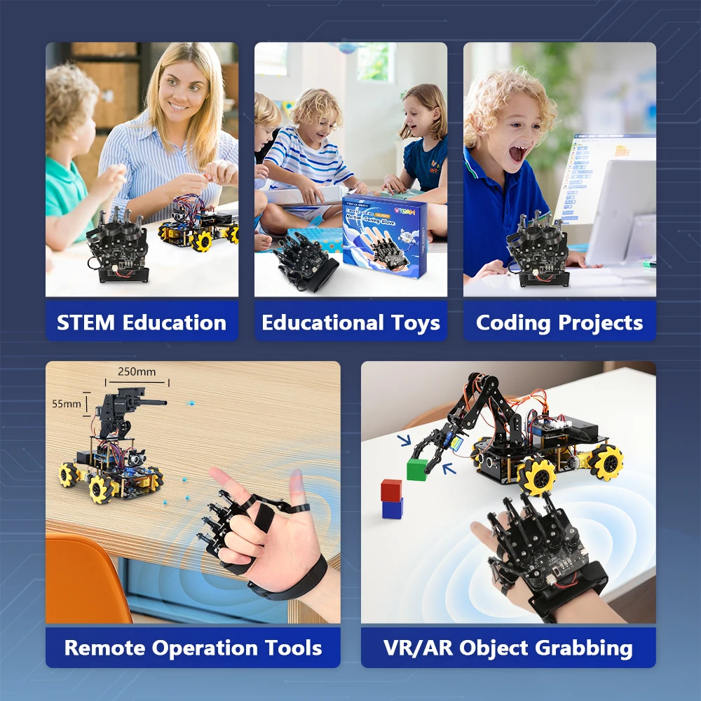 ACEBOTT ESP32 IoT WiFi Wheel Programmable Obstacle Avoidance Tracking Scratch Coding Starter Smart Robot Car kit for Arduino