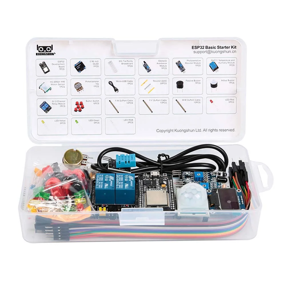Starter Kit for ESP32 ESP-32S WIFI I OT Development Board Learning Kit Other Educational Toy for Arduino Starter Kit for ESP32 ESP-32S WIFI I OT Development Board Learning Kit Other Educational Toy for Arduino