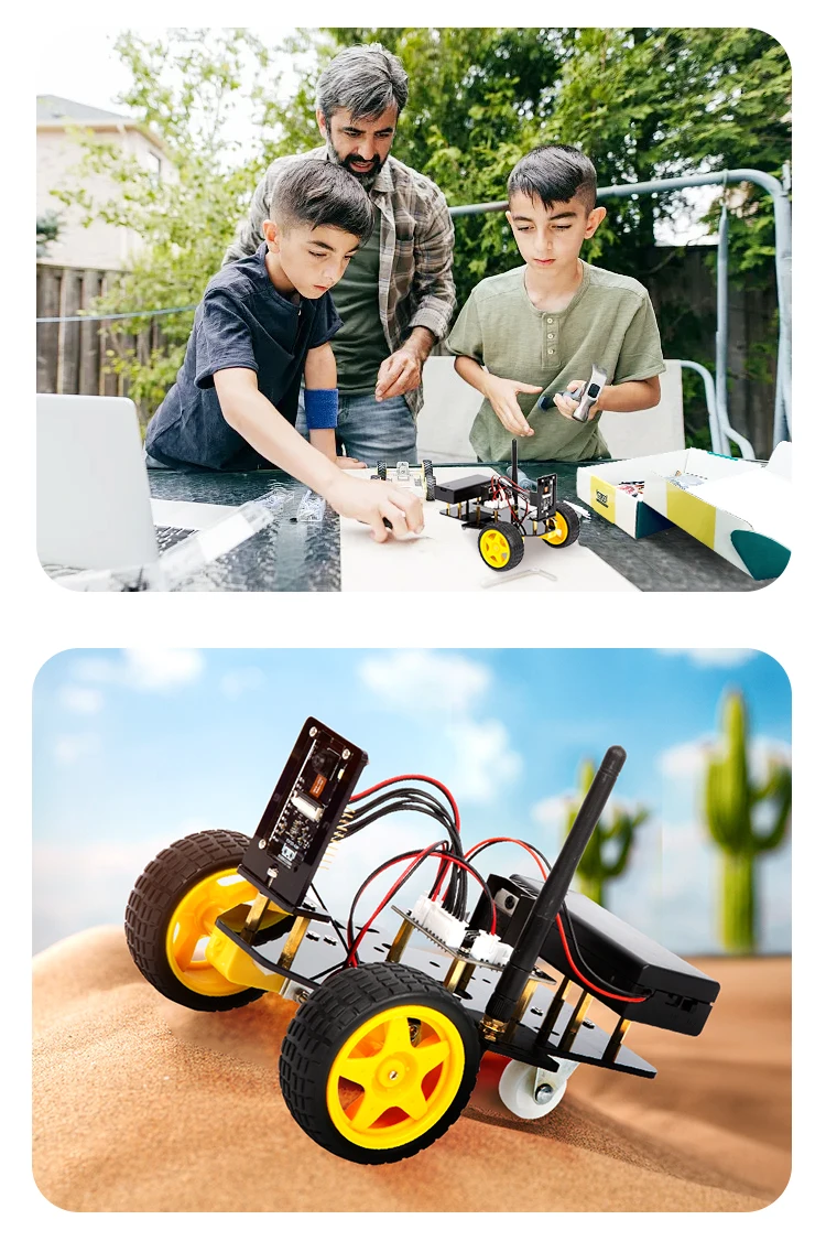 2WD Smart Robot Car Kit Wifi ESP32 Camera Starter Kit for Programming STEM smart car for arduino 2WD Smart Robot Car Kit Wifi ESP32 Camera Starter Kit for Programming STEM smart car for arduino