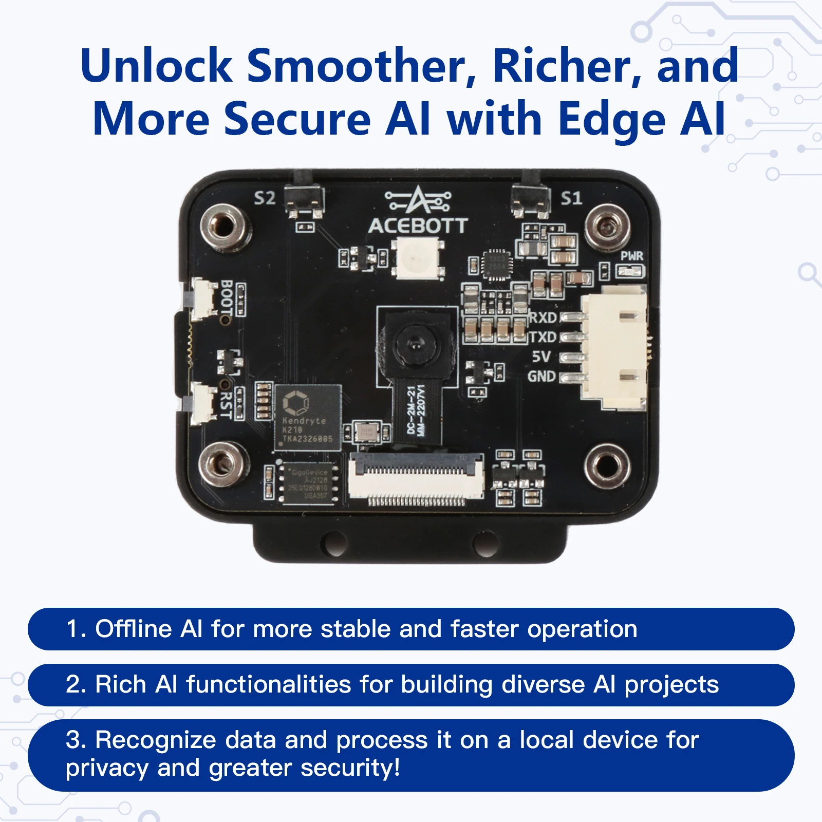 ACEBOTT AI Vision Camera Module Ultrasonic Sensor 4WD ESP32 Smart Robot Car Kit for Kids STEM Programming Education for Arduino ACEBOTT AI Vision Camera Module Ultrasonic Sensor 4WD ESP32 Smart Robot Car Kit for Kids STEM Programming Education for Arduino