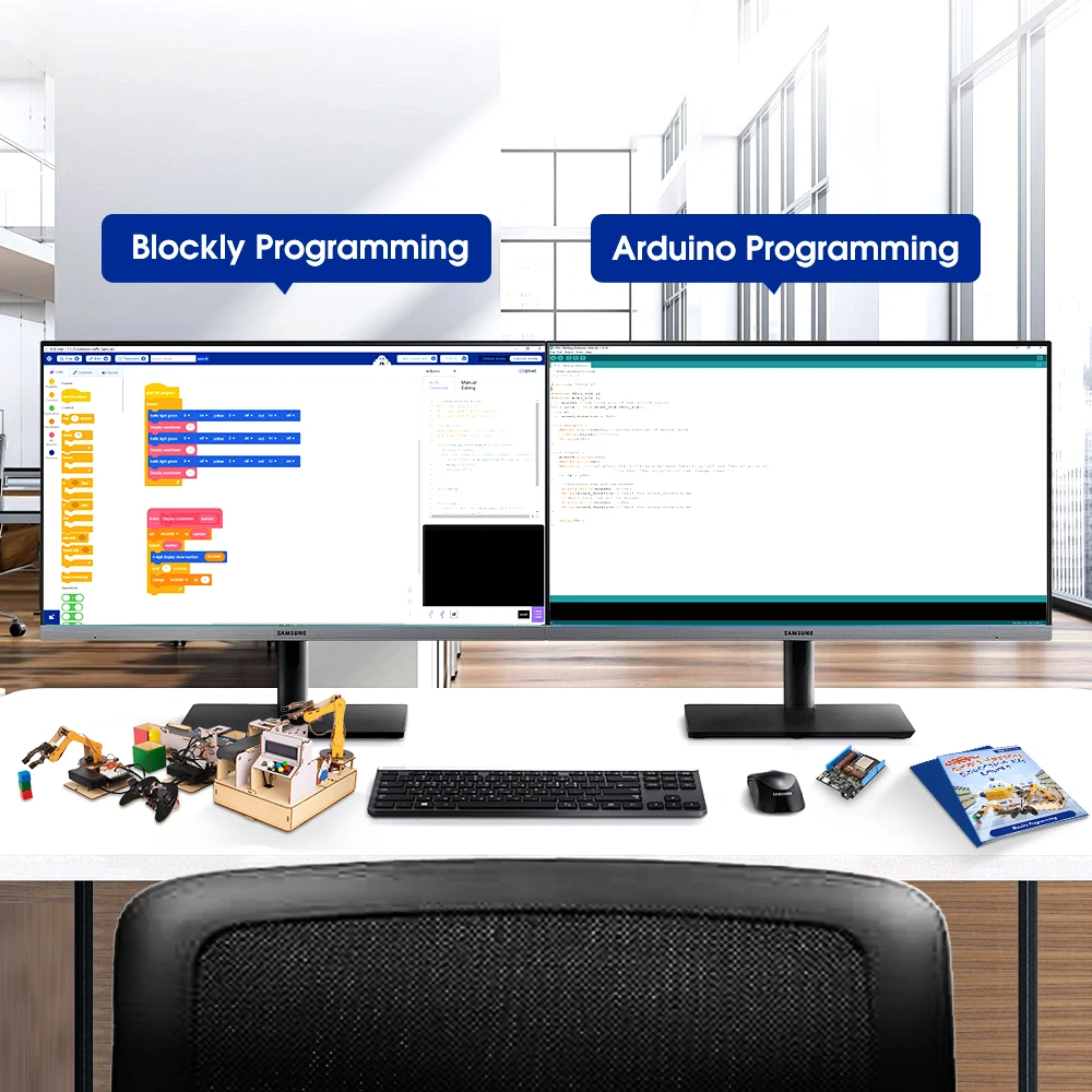 ESP32 IoT Control Smart Factory Starter Kit Electronics Programming Kit for Arduino Scratc Tutorials School DIY Education STEAM ESP32 IoT Control Smart Factory Starter Kit Electronics Programming Kit for Arduino Scratc Tutorials School DIY Education STEAM