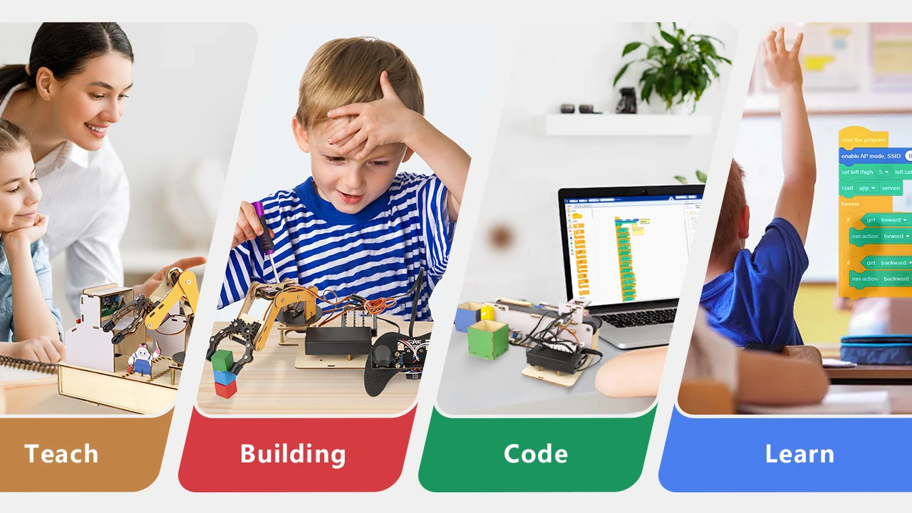 ESP32 IoT Control Smart Factory Starter Kit Electronics Programming Kit for Arduino Scratc Tutorials School DIY Education STEAM ESP32 IoT Control Smart Factory Starter Kit Electronics Programming Kit for Arduino Scratc Tutorials School DIY Education STEAM