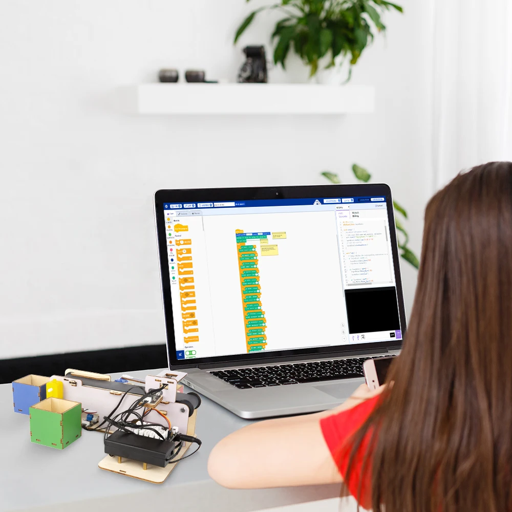 ESP32 IoT Control Smart Factory Starter Kit Electronics Programming Kit for Arduino Scratc Tutorials School DIY Education STEAM ESP32 IoT Control Smart Factory Starter Kit Electronics Programming Kit for Arduino Scratc Tutorials School DIY Education STEAM