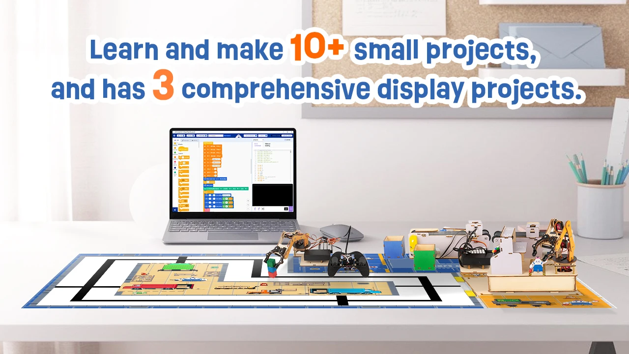 ESP32 IoT Control Smart Factory Starter Kit Electronics Programming Kit for Arduino Scratc Tutorials School DIY Education STEAM ESP32 IoT Control Smart Factory Starter Kit Electronics Programming Kit for Arduino Scratc Tutorials School DIY Education STEAM