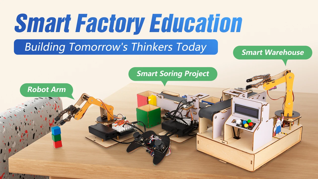 ESP32 IoT Control Smart Factory Starter Kit Electronics Programming Kit for Arduino Scratc Tutorials School DIY Education STEAM ESP32 IoT Control Smart Factory Starter Kit Electronics Programming Kit for Arduino Scratc Tutorials School DIY Education STEAM