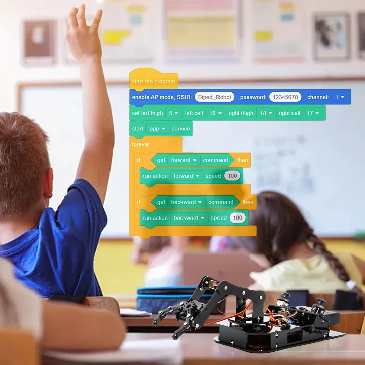 ACEBOTT ESP32 Robot Mechanical Arm Kit For Arduino DIY Desktop Educational Robot Arm for Arduino