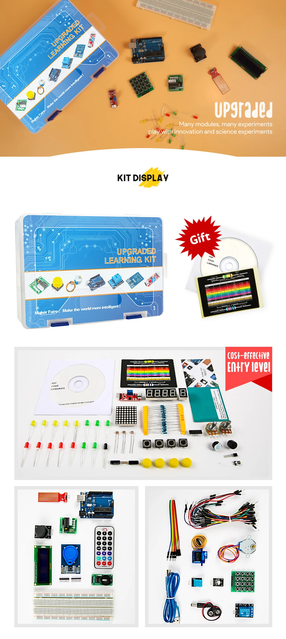 Ultimate Starter Kit With TUTORIAL Compatible With Arduino IDE