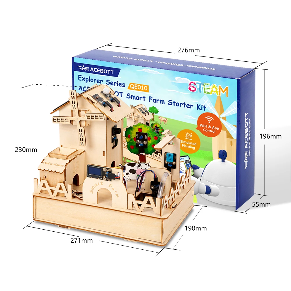 ACEBOTT ESP32 IoT Control Smart Farm Starter Kit para programaci&oacute;n gr&aacute;fica Arduino