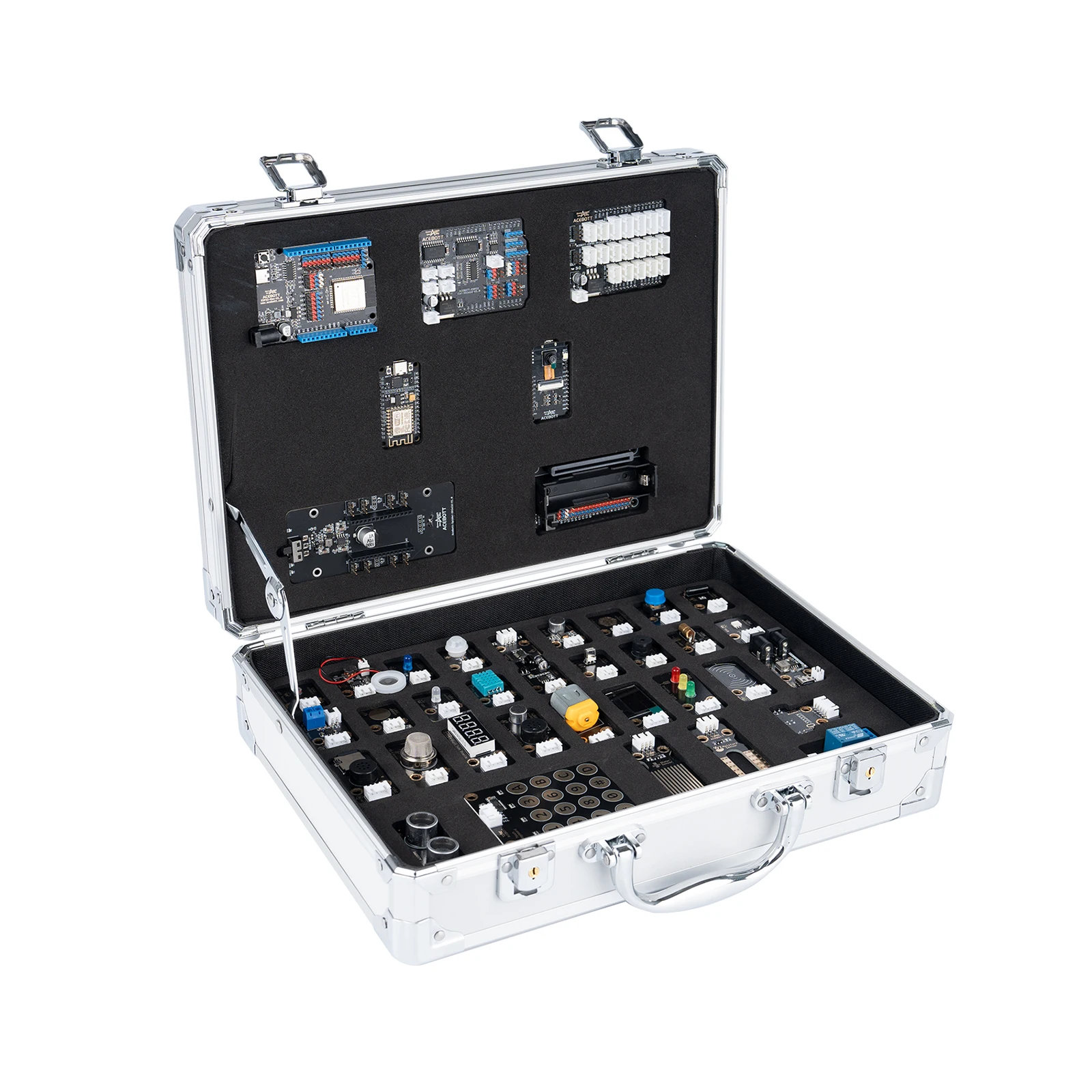 ACEBOTT 40-Piece Module Kit with Aluminum Alloy Carrying Case (EVA Cotton) for Arduino