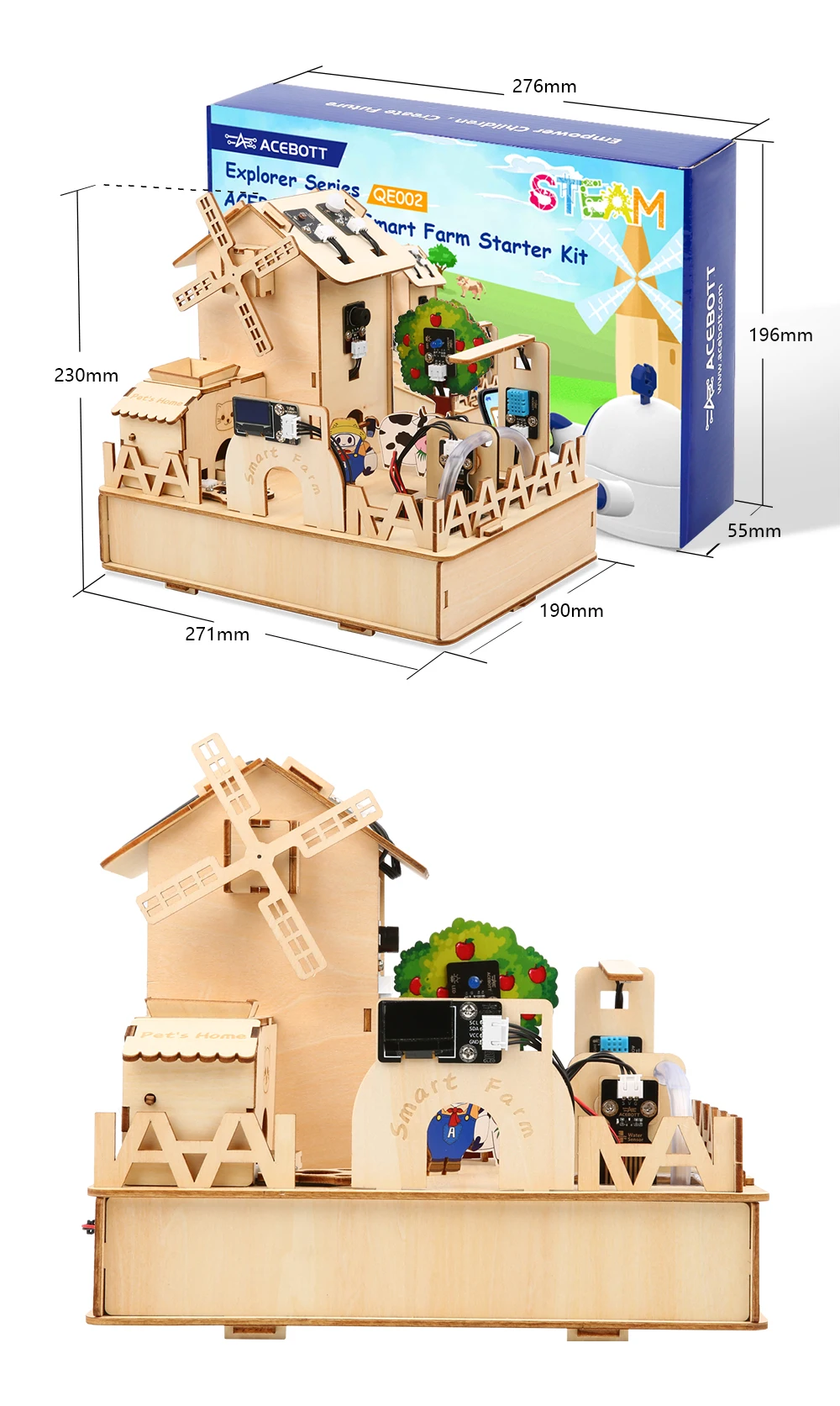 ACEBOTT ESP32 IoT Control Smart Farm Starter Kit for Arduino Graphical Programming