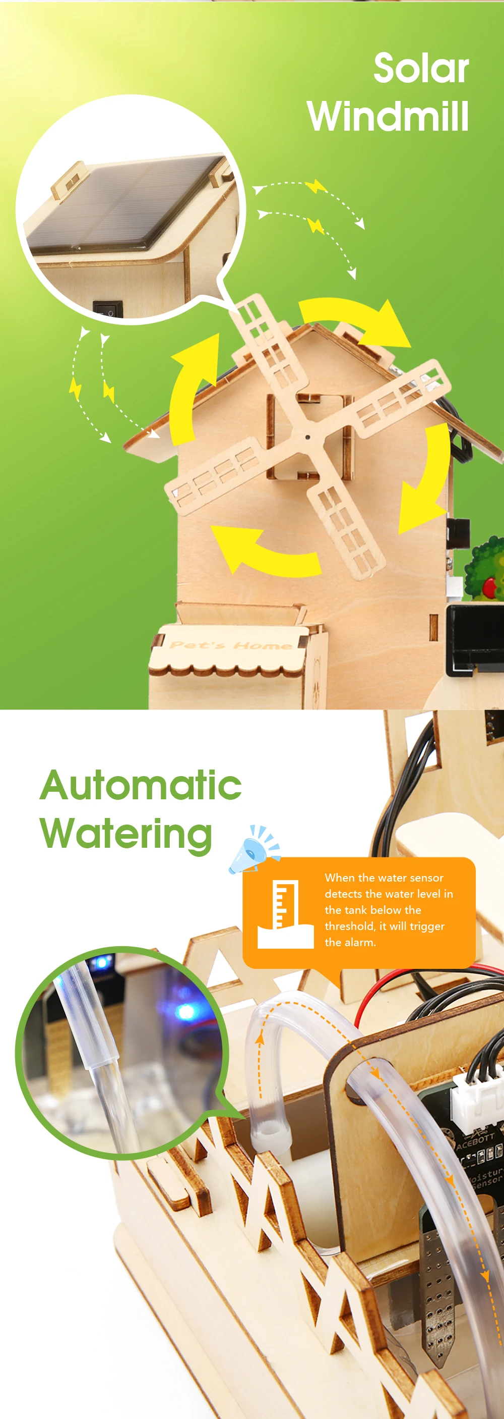 ACEBOTT ESP32 IoT Control Smart Farm Starter Kit for Arduino Graphical Programming