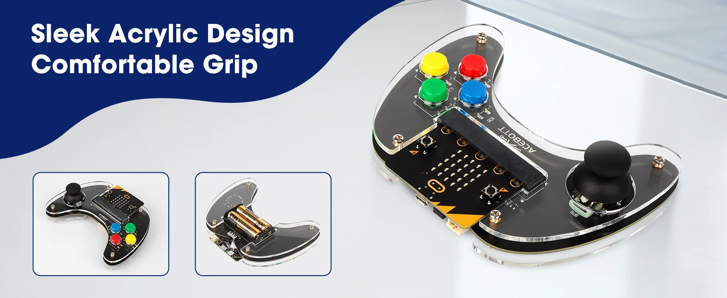 ACEBOTT Programming language MakeCode Code Blockly Programming Microbit handle kit for microbit car