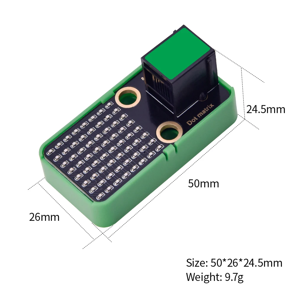 3PCS Kidsbits STEM HT16K33_8X8 Dot Matrix Module RJ11 6P6C Port for Arduino, Microbit,Raspberry Pi Compatible with Lego Blocks