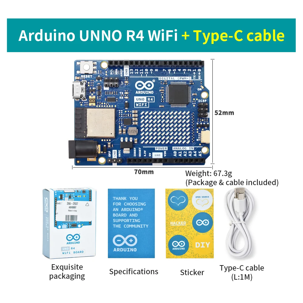 Smart IOT Living Learning Kit +60 Projects For Arduino UNO R4 WIFI Programming With Arduino C Language Tutorial