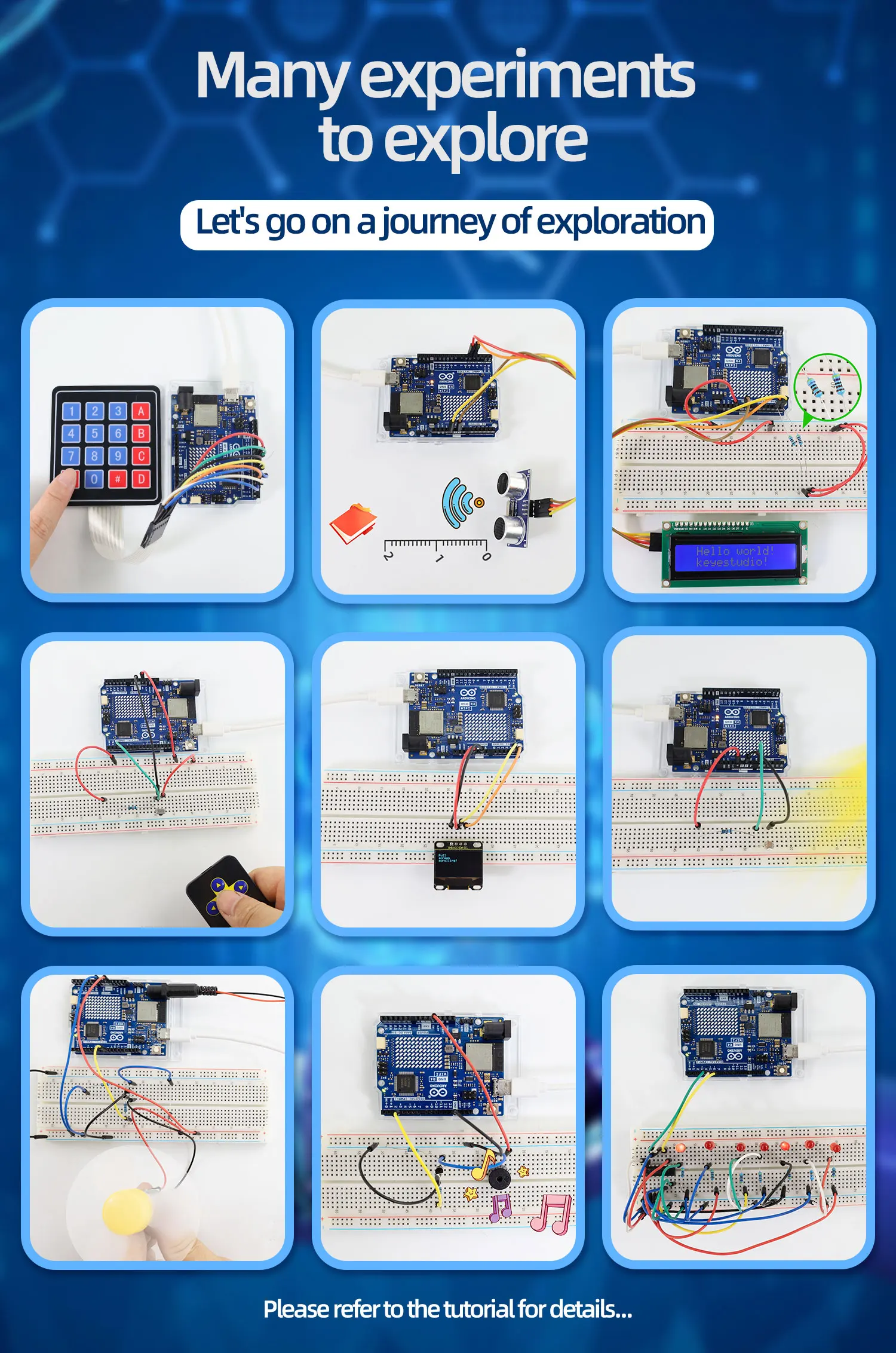 Smart IOT Living Learning Kit +60 Projects For Arduino UNO R4 WIFI Programming With Arduino C Language Tutorial