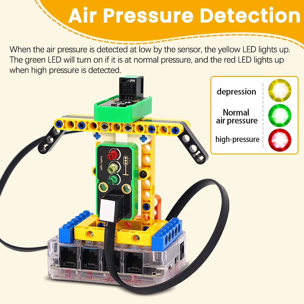 STEM Electronic Building Blocks Mini Meteorological Station Kit Compatible Lego Blocks For Arduino UNO & Pico & ESP32 STEM Electronic Building Blocks Mini Meteorological Station Kit Compatible Lego Blocks For Arduino UNO & Pico & ESP32