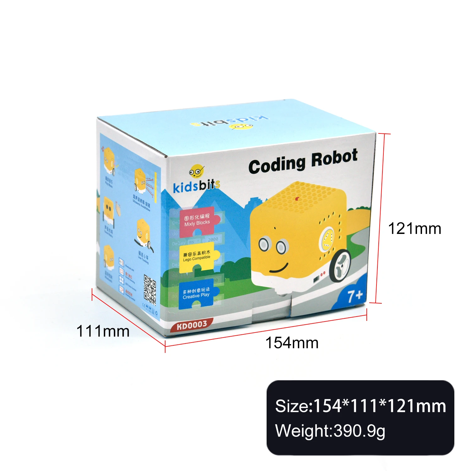 Kidsbits Programmable Robot Kit Coding Robot +28 Projects Tutorials For Arduino Graphical Programming KIDS DIY STEM Educational