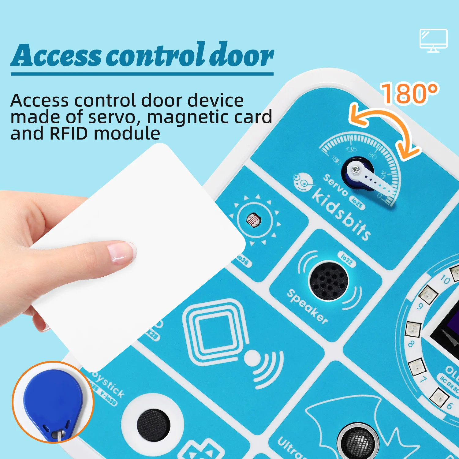Kidsbits ESP32 Coding Box V2.0 Sensor Education Kit For Arduino ESP32 MicroBlocks&Micropython Programming Kids STEAM Programming Kidsbits ESP32 Coding Box V2.0 Sensor Education Kit For Arduino ESP32 MicroBlocks&Micropython Programming Kids STEAM Programming