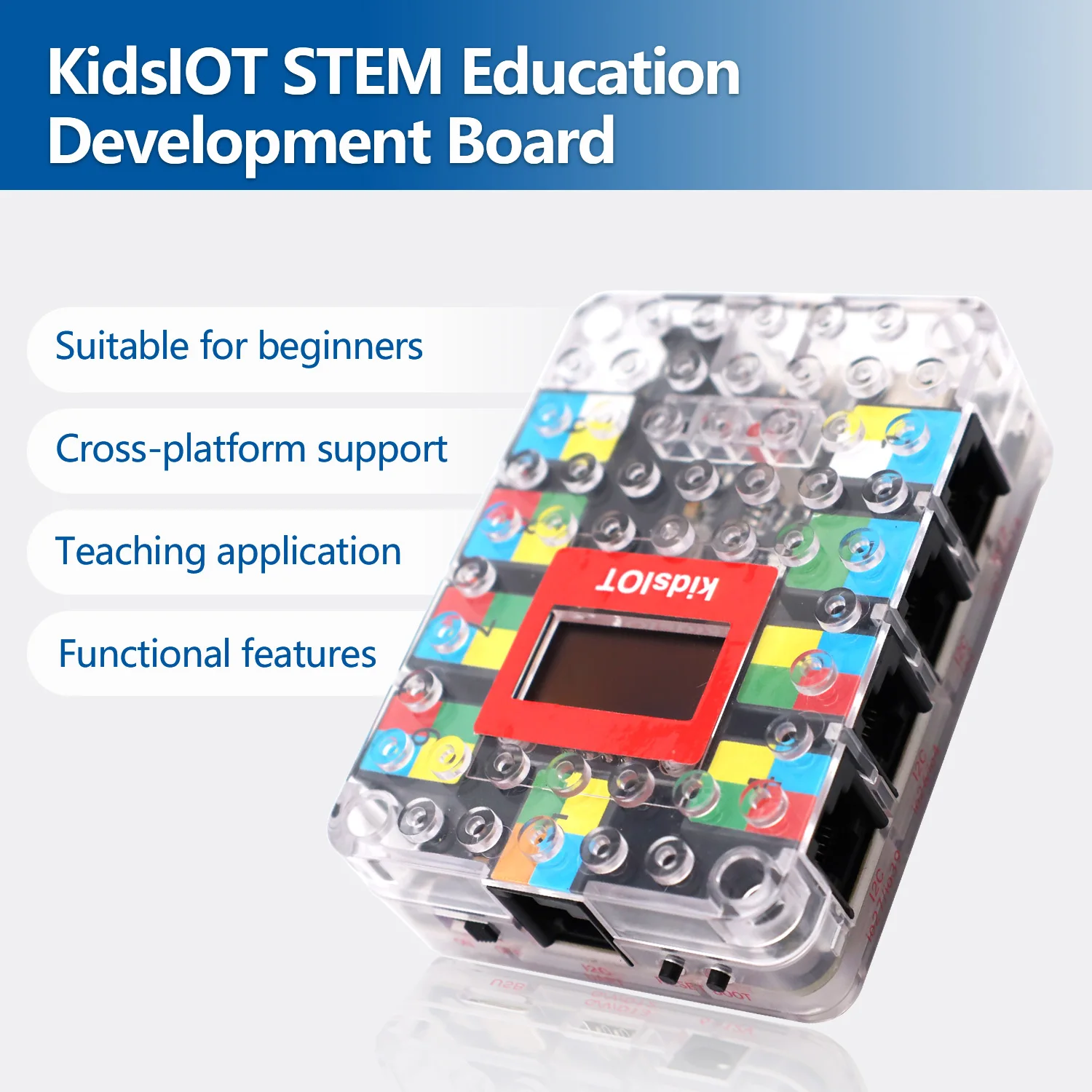 Kidsbits KidsUNO/KidsIOT/KidsPico STEM Education Development Board for Arduino IDE ESP32 Raspberry Pi Compatible with Lego Block