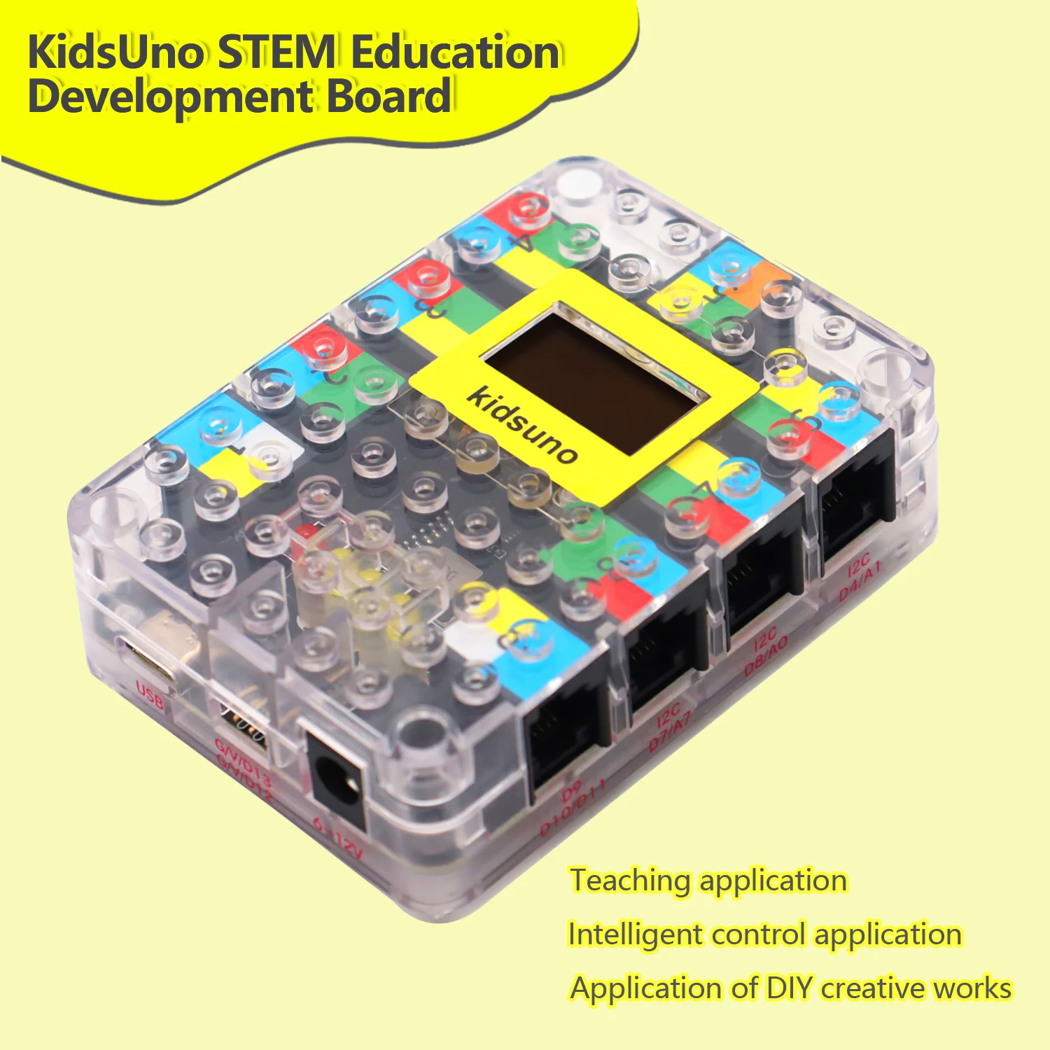 Kidsbits KidsUNO/KidsIOT/KidsPico STEM Education Development Board for Arduino IDE ESP32 Raspberry Pi Compatible with Lego Block