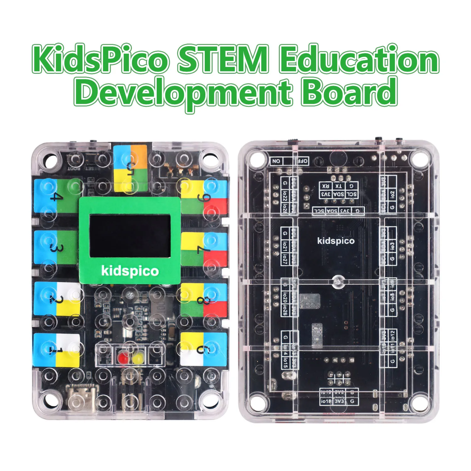 Kidsbits KidsUNO/KidsIOT/KidsPico STEM Education Development Board for Arduino IDE ESP32 Raspberry Pi Compatible with Lego Block