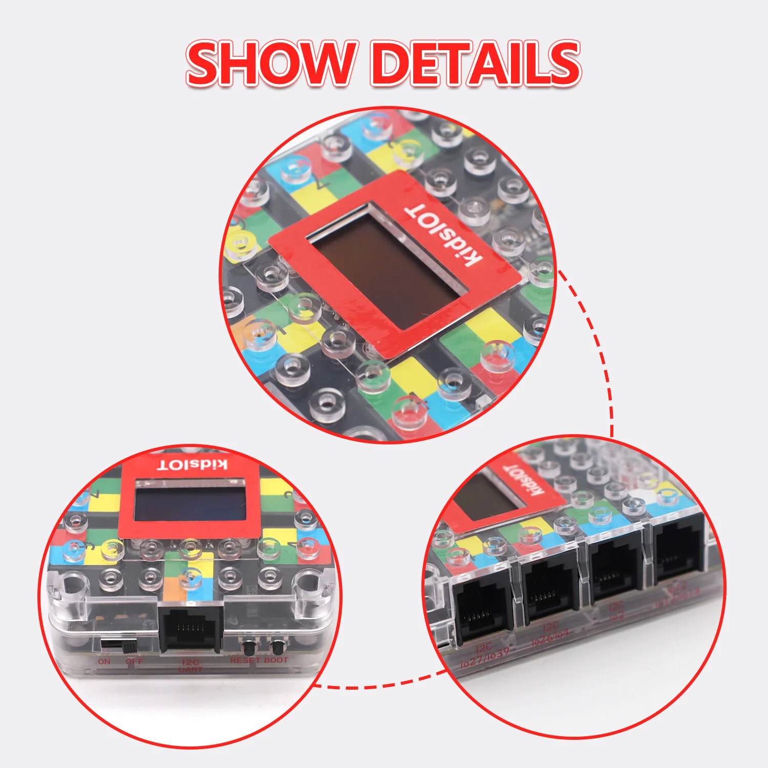 Kidsbits KidsUNO/KidsIOT/KidsPico STEM Education Development Board for Arduino IDE ESP32 Raspberry Pi Compatible with Lego Block