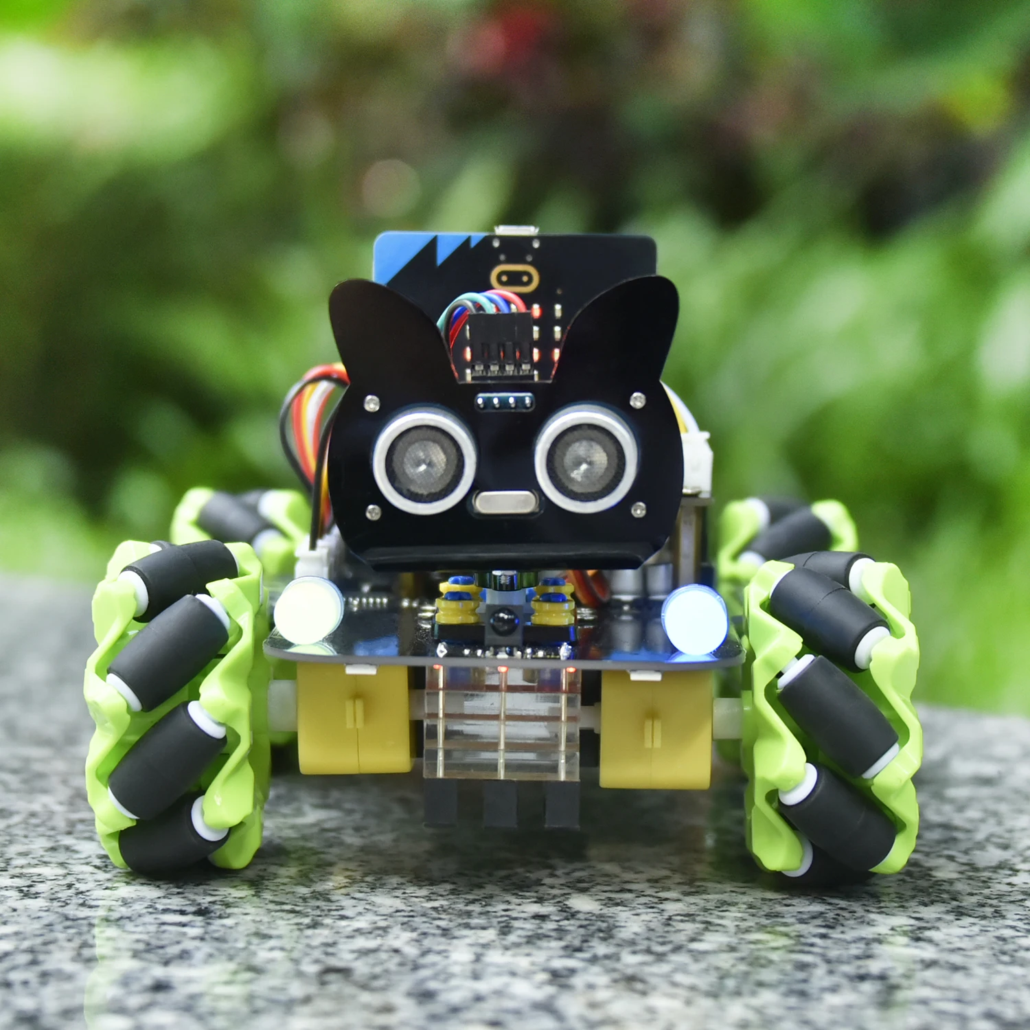 Keyestudio Microbit V2.0 4WD Mecanum Smart Robot Car+18 Projects For BBC Micro:bit Robot Car Python Kit STEM Programmable Toys