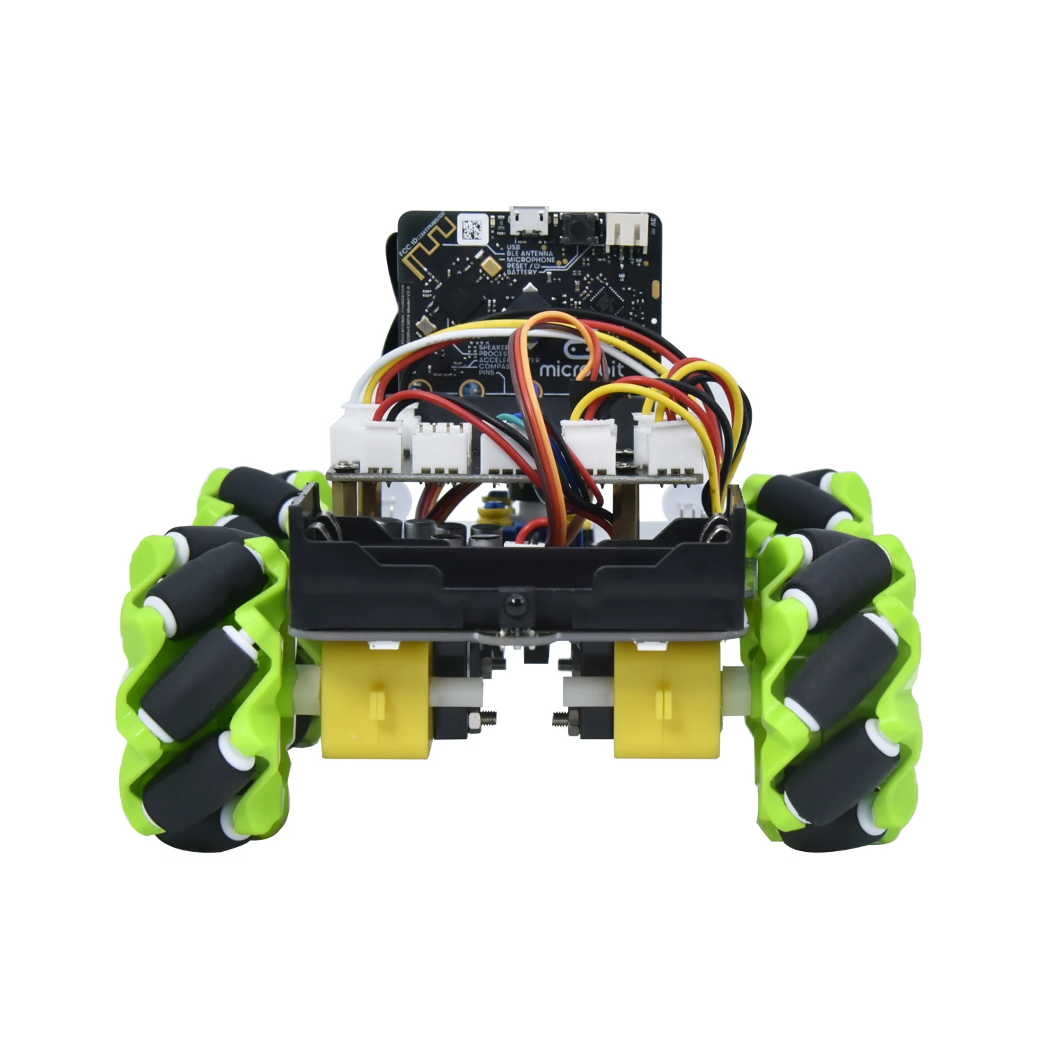 Keyestudio Microbit V2.0 4WD Mecanum Smart Robot Car+18 Projects For BBC Micro:bit Robot Car Python Kit STEM Programmable Toys