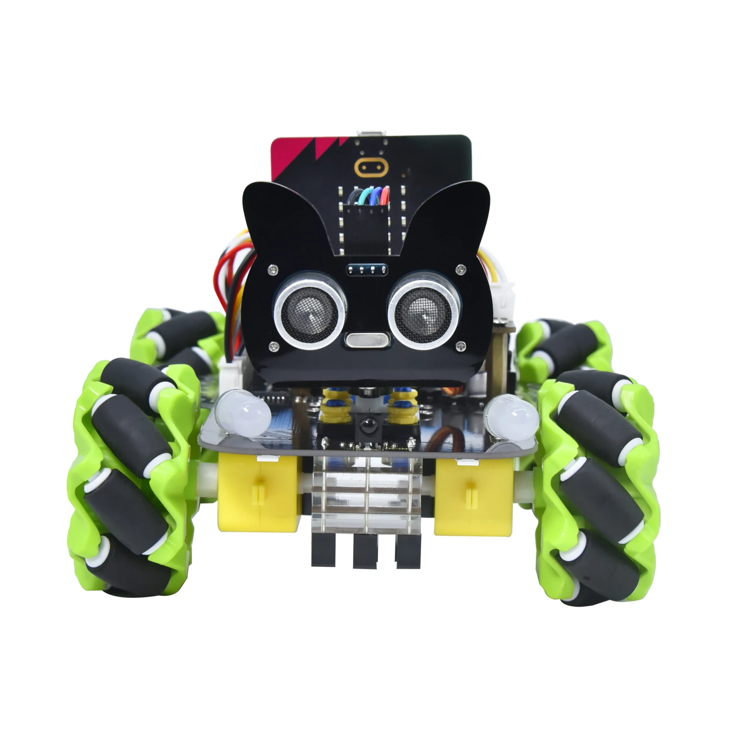 Keyestudio Microbit V2.0 4WD Mecanum Smart Robot Car+18 Projects For BBC Micro:bit Robot Car Python Kit STEM Programmable Toys