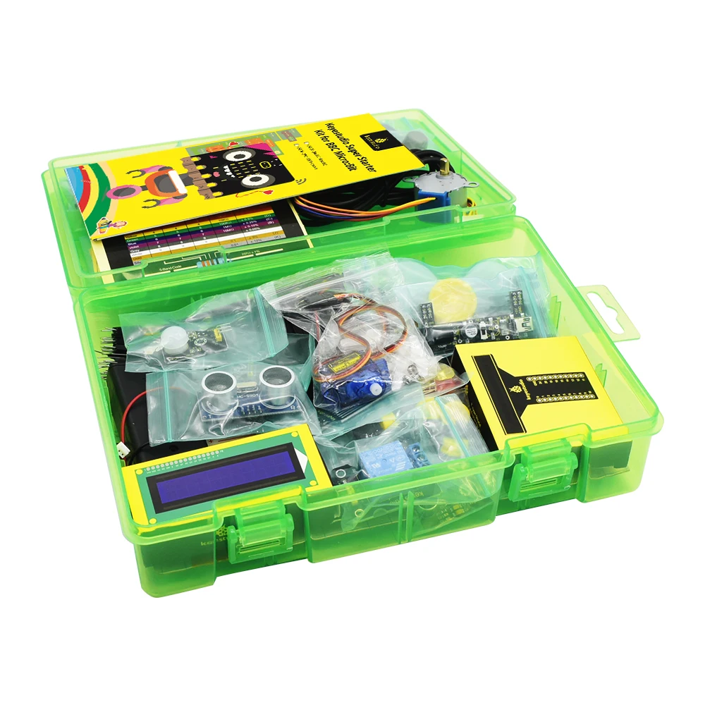 Keyestudio Microbit V2 Super Starter Kit+43 Projects For Micro:bit Starter Learning Kit Kids STEM Programming DIY Electronic Kit