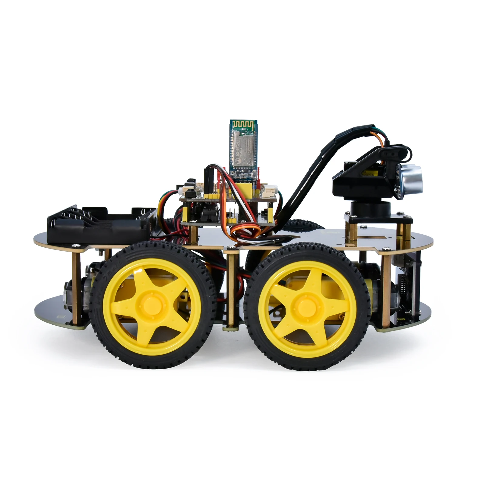 Keyestudio 4WD Multi BT Robot Car Kit V2.0 W/LED Display For Arduino Robot Kit DIY Electronic Kit/Programming Car Kit  Kids Toys