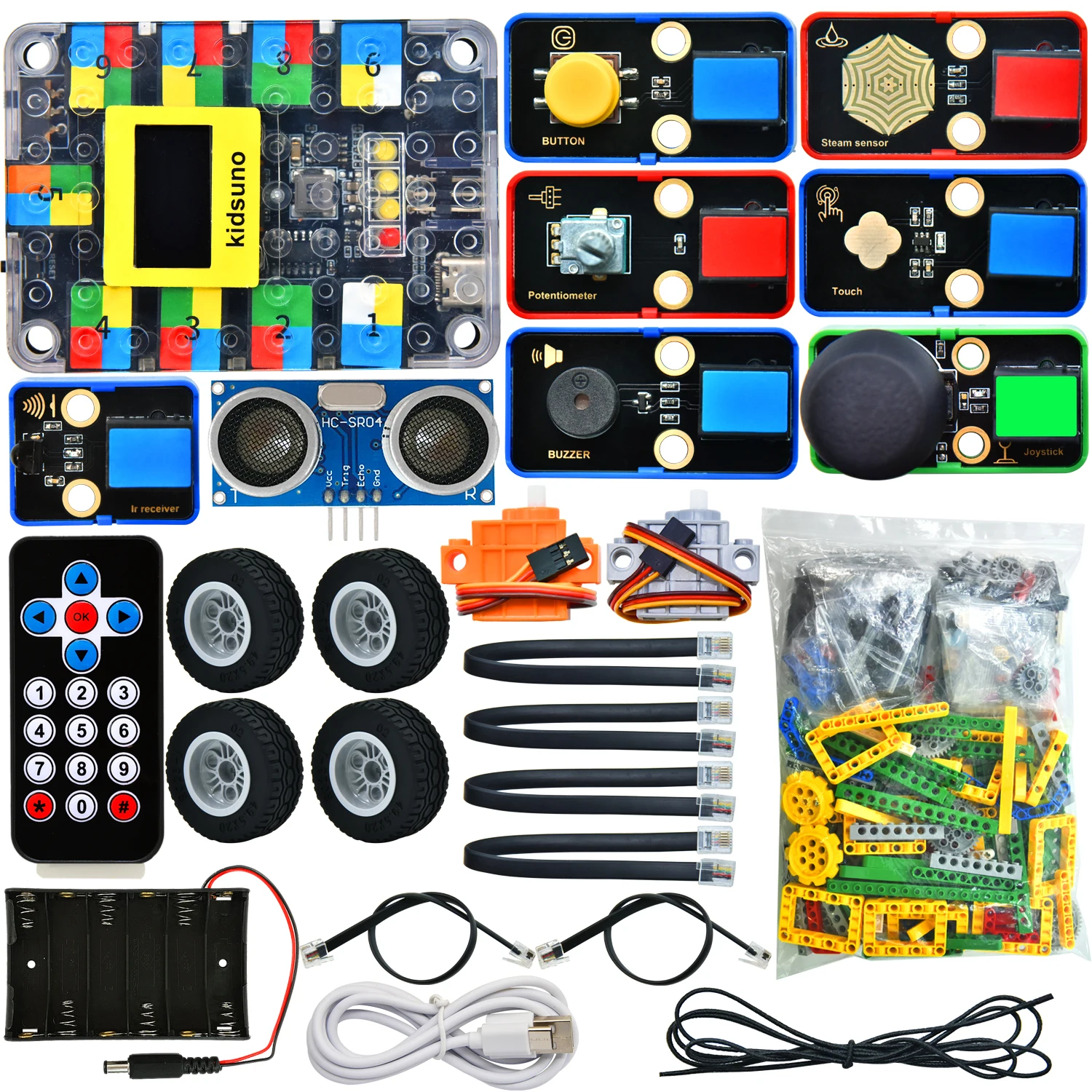 Keyestudio Kidsbits Smart Engineering Kit for Arduino Compatible With Lego Series Support Scratch Programming DIY Electronic Kit Keyestudio Kidsbits Smart Engineering Kit for Arduino Compatible With Lego Series Support Scratch Programming DIY Electronic Kit