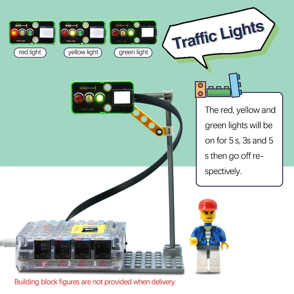 Keyestudio Kidsbits UNOR3 Intelligent Traffic System Kit For Arduino Kit Compatible Lego For Scratch Graphtical Programming Keyestudio Kidsbits UNOR3 Intelligent Traffic System Kit For Arduino Kit Compatible Lego For Scratch Graphtical Programming