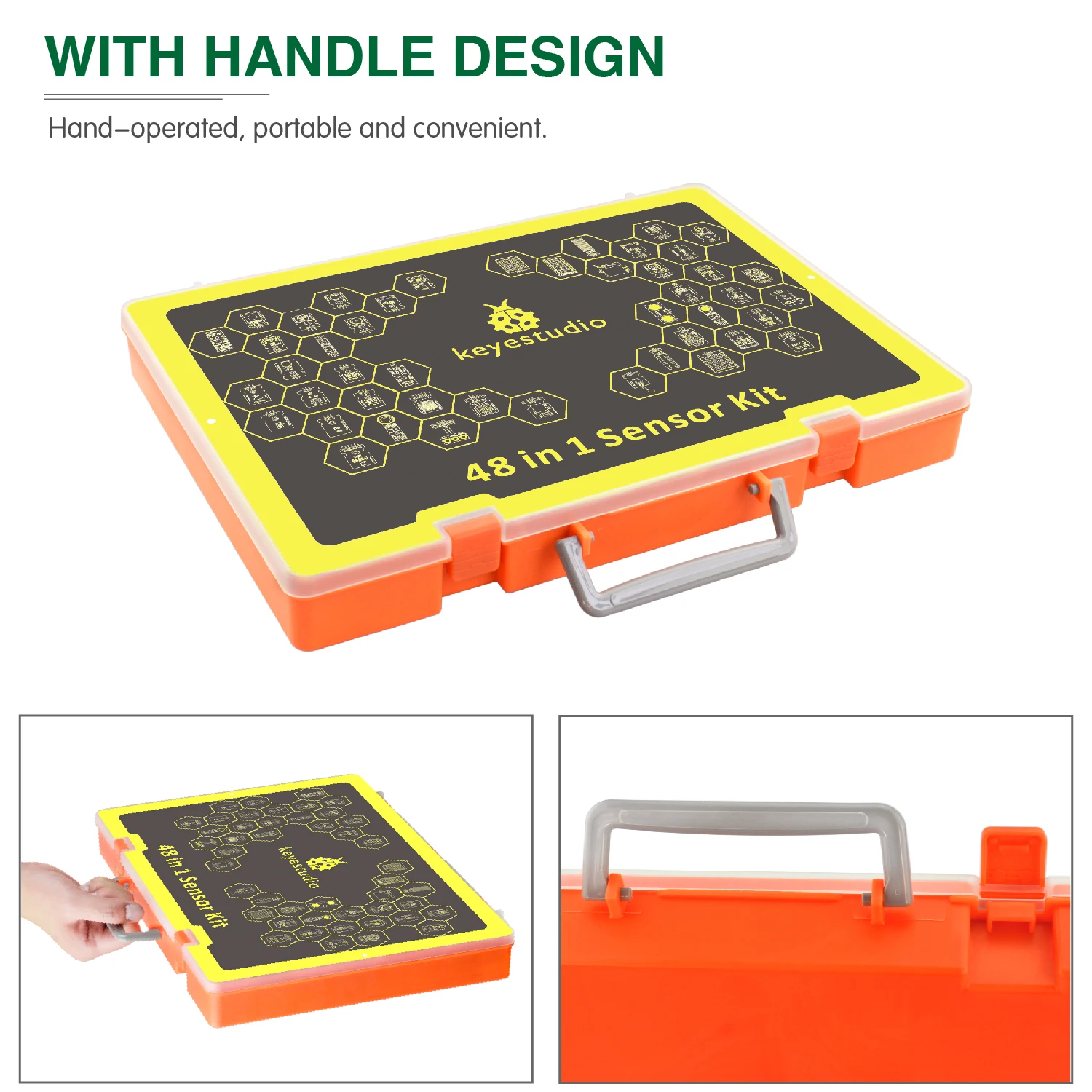 Keyestudio 48 in 1 Sensor Starter Kit For Arduino UNO/ 2560Mega Complete Starter Sensor Kit DIY Projects +48 Projects Code