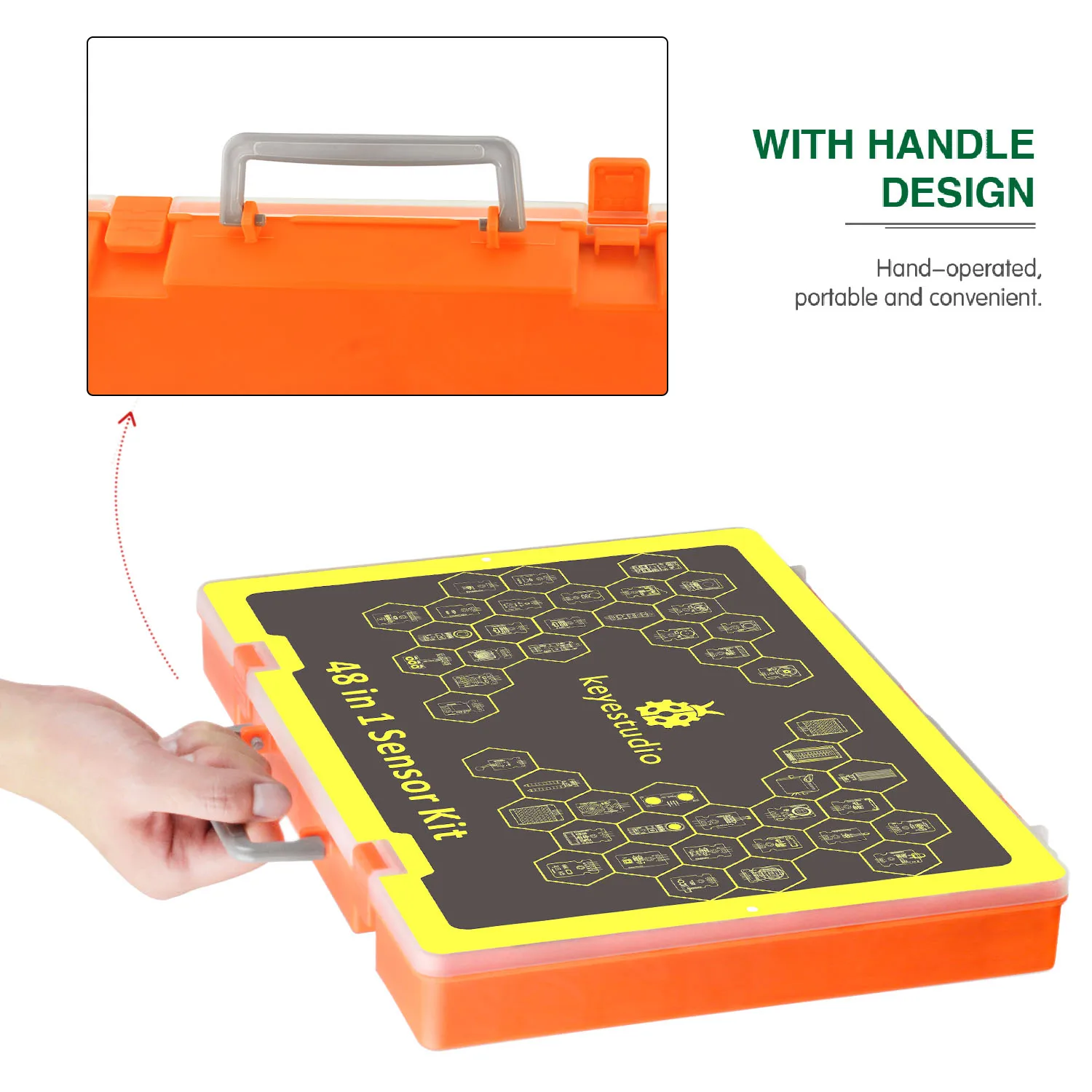 Keyestudio 48 in 1 Sensor Starter Kit For Arduino UNO/ 2560Mega Complete Starter Sensor Kit DIY Projects +48 Projects Code