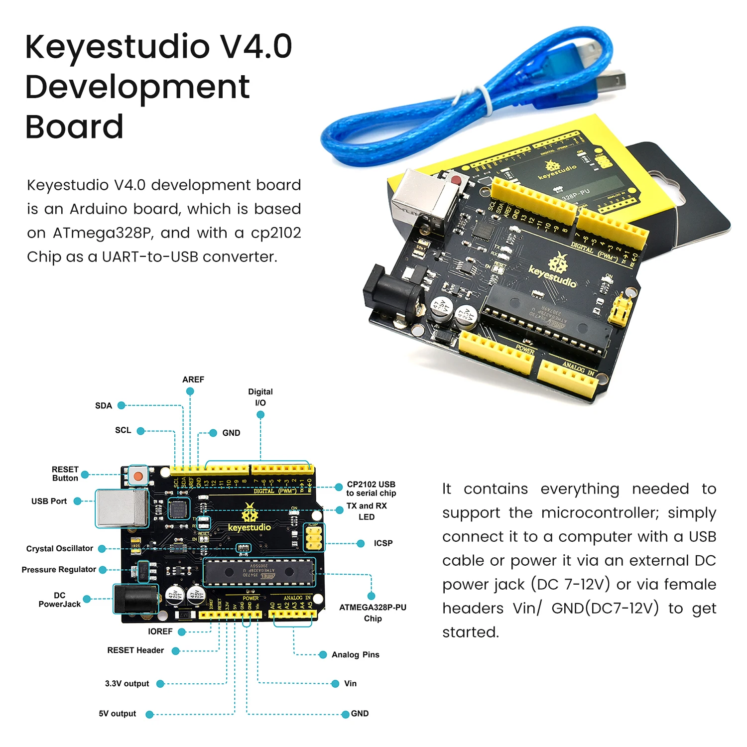 Updated Version Keyestudio Super Starter Kit For Mega 2560R3 For UNOR3 Board Compatible With Arduino Starter Kit +Tutorial Updated Version Keyestudio Super Starter Kit For Mega 2560R3 For UNOR3 Board Compatible With Arduino Starter Kit +Tutorial