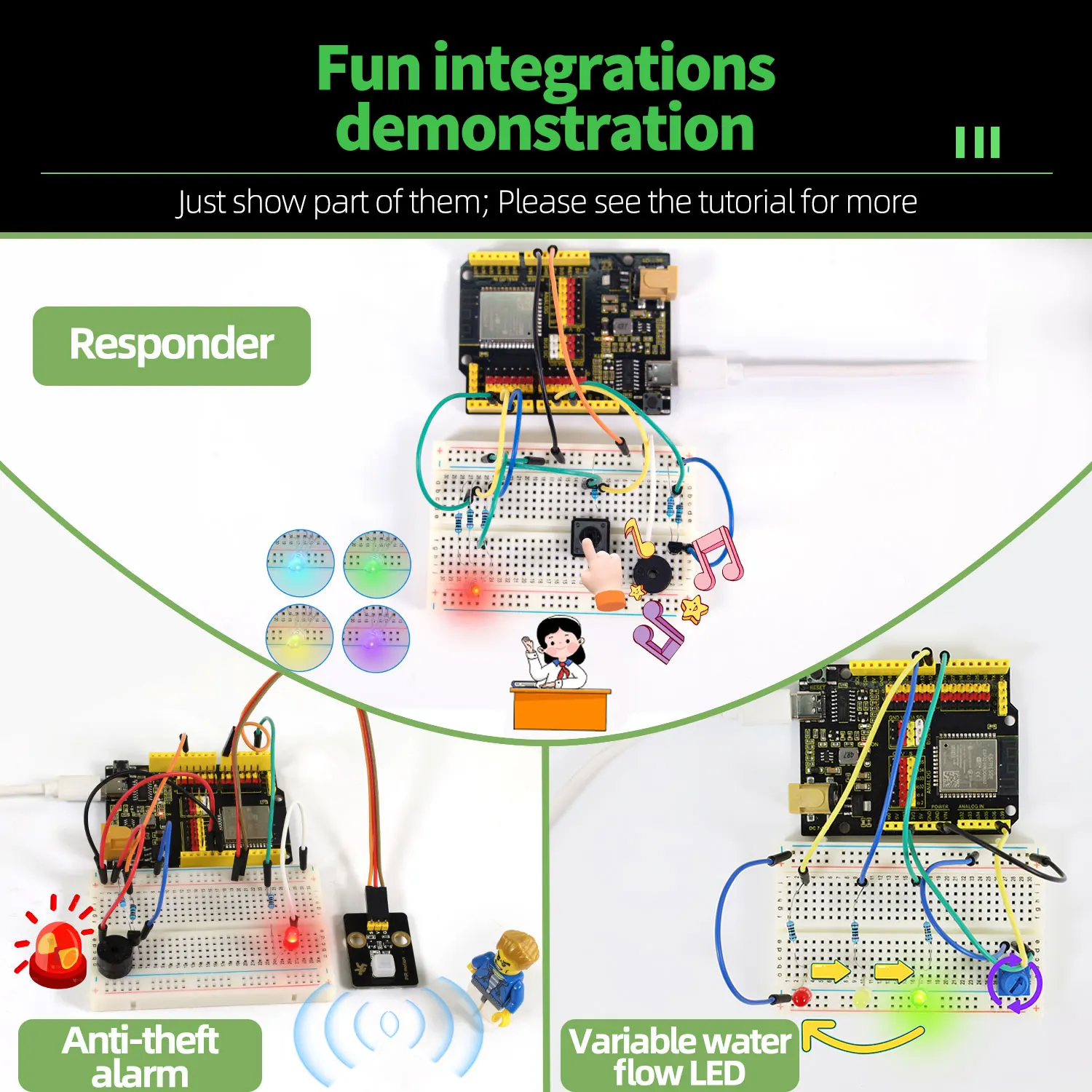 Keyestudio IOT ESP32 Learning Kit For Arduino ESP32 All-in-One Learning +134 Projects Support MicroPython&Arduino C Programming